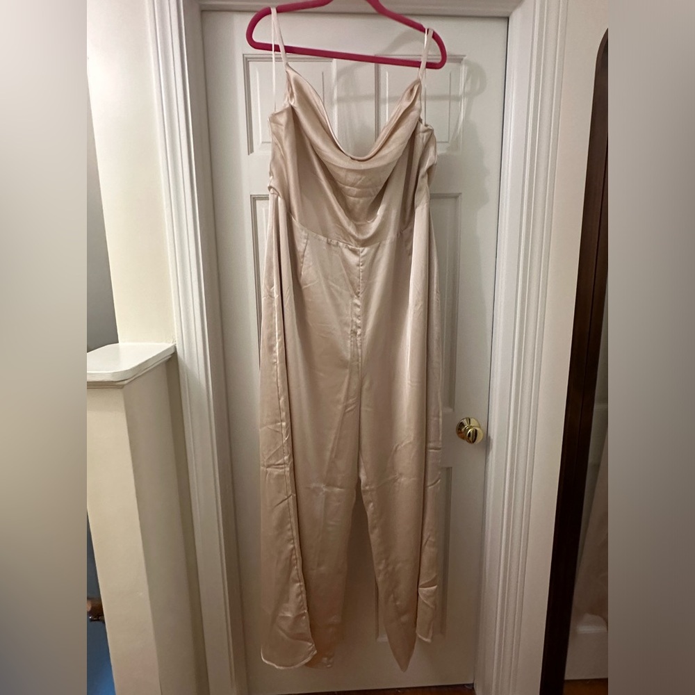 Sugar lips champagne jumpsuit